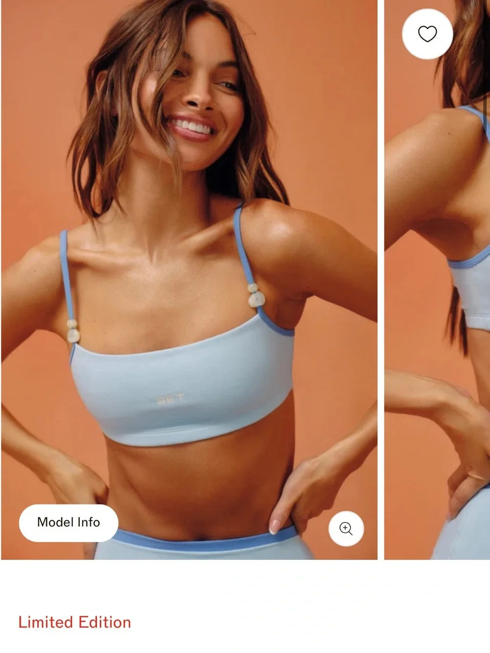 Set active gone bananas reef beaded bra and leggings